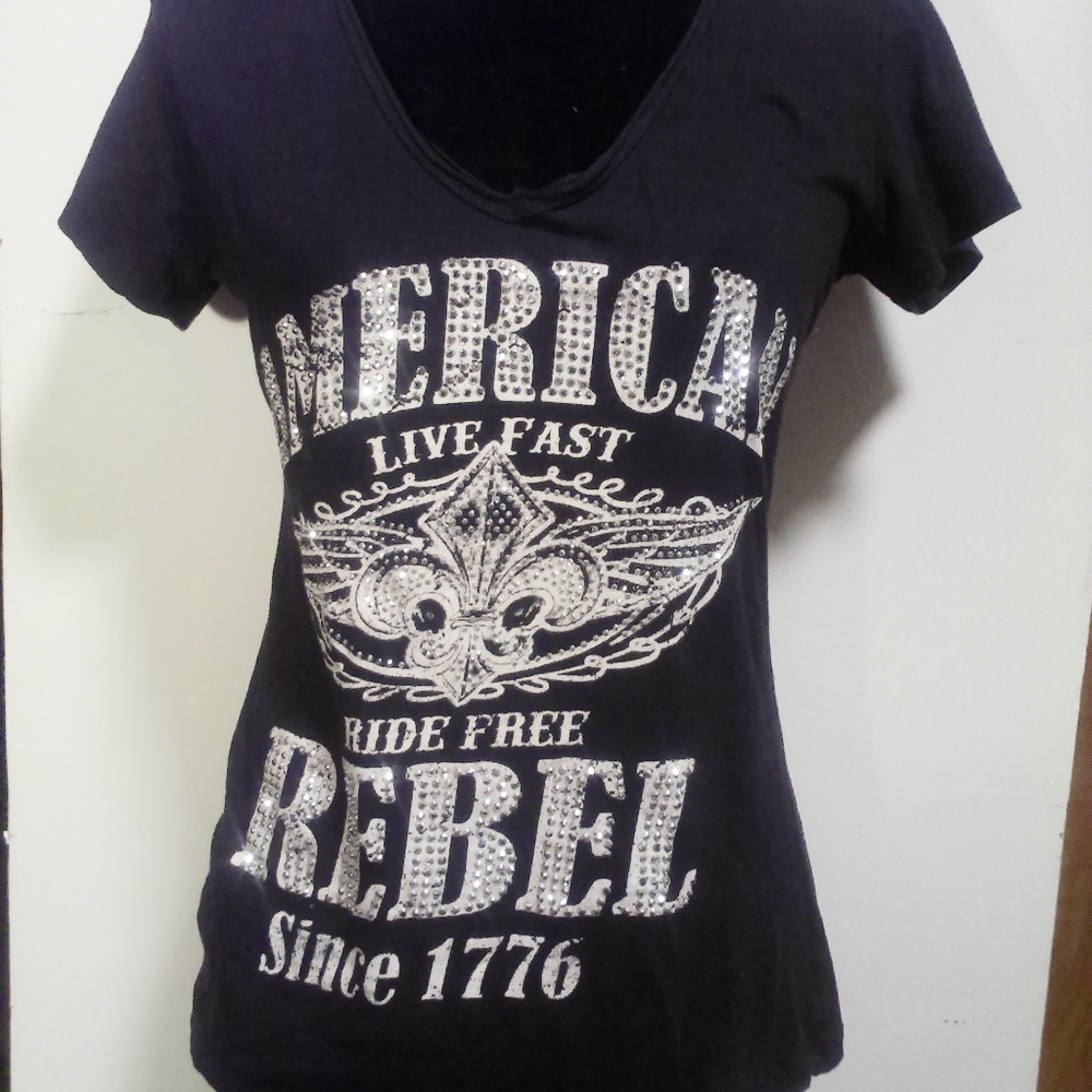 American Rebel, Large, black t shirt